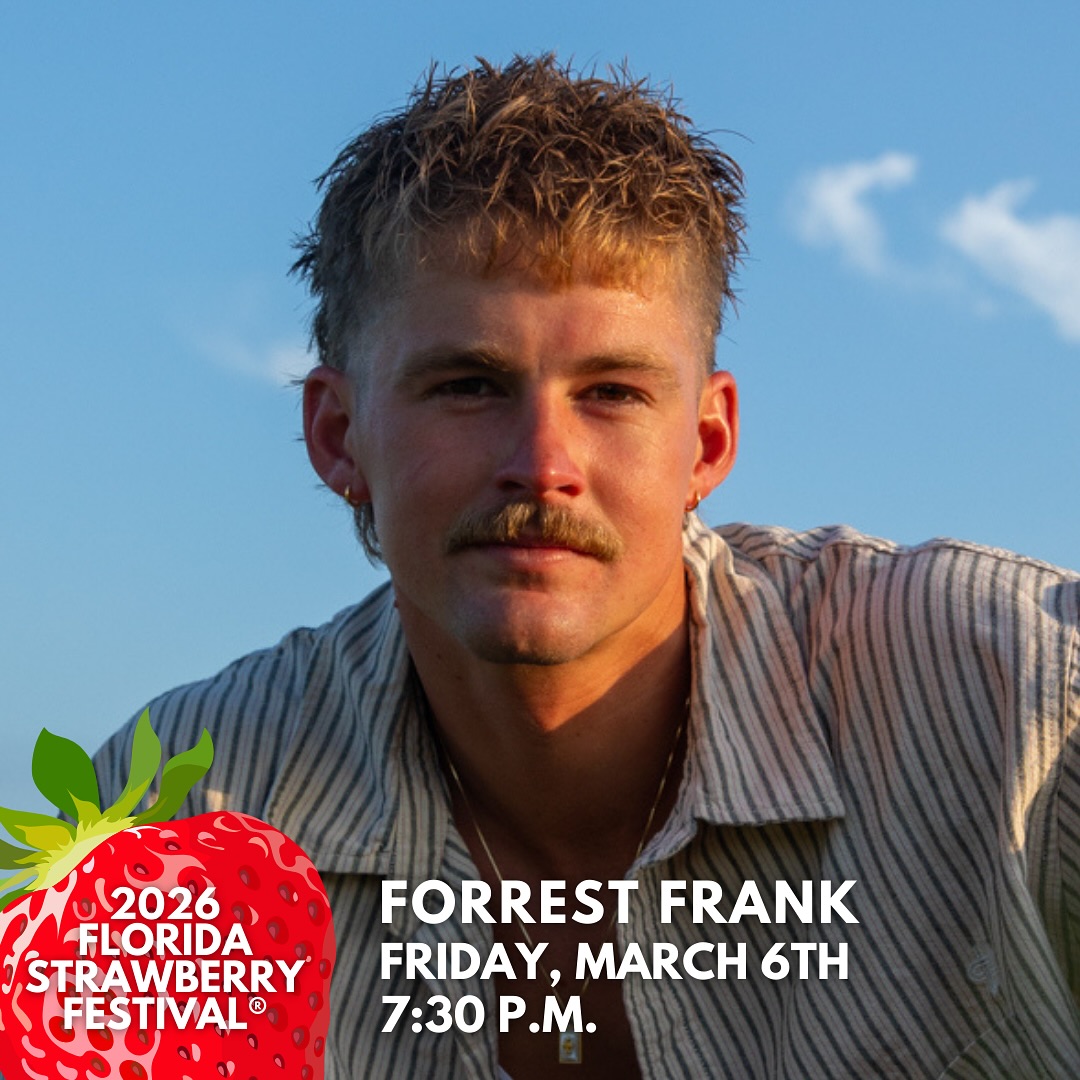 Forrest Frank Florida Strawberry Festival Grounds Tour Poster 2026